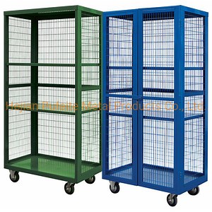 [Hot Item] Powder Coated Mobile Storage Cage