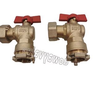 [Hot Item] Factory OEM Brass Water Meter Ball Valve with Butterfly Handle