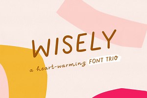 Wisely | Handwritten Font Trio, a Script Font by Point and Poem