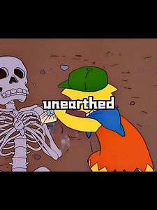 Lisa Discovered an "Angel Skeleton" During Archaeological Excavation#thesimpsons #cartoon #fyp