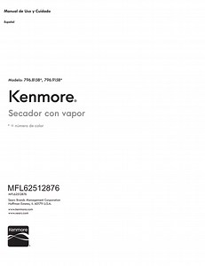 Kenmore Calypso Manual Diagnostico