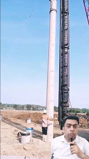 pile Foundation by precast pile‪@MyLearningMyExperience‬ #excavator #construction #machine