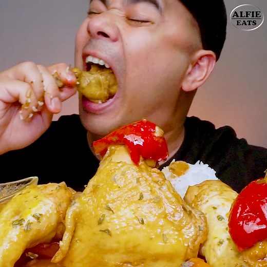MECHADONG MANOK | CHICKEN STEW | ASMR MUKBANG | ALFIE EATS