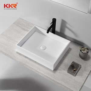 [Hot Item] Modern Acrylic Stone Solid Surface Bathroom Sink Vanity Countertop Washbasin