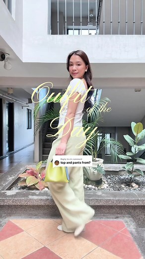 Replying to @a #ootd 🍏🌐 top: tt shop pants: editors market ph