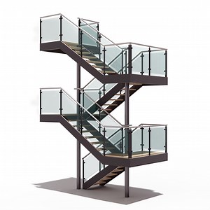 [Hot Item] Double Plate Steel Stringer Staircase Indoor Oak Wooden Modern Stairs Design