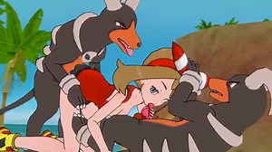 3D Cartoon compilation avec baise personnages de dessins animés Pokemon"