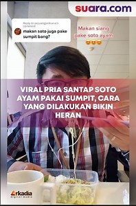 Viral Pria Santap Soto Ayam Pakai Sumpit, Cara yang Dilakukan Bikin Heran Soto merupakan satapan khas nusantara yang memiliki beragam varian tergantung dari asal daerahnya. Meski beragam, soto tentu identik dengan sajian berkuah. | Suaradotcom