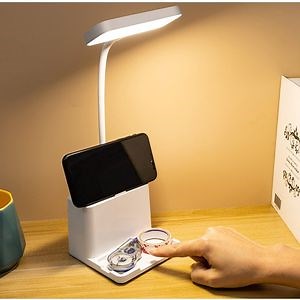 [Hot Item] Study Reading Eye Protection Lighting LED Lamp with Pen Holder Phone Holder
