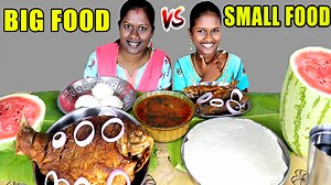112K views · 1.4K reactions | BIG FOOD VS SMALL FOOD EATING CHALLENGE IN TAMIL FOODIES DIVYA VS ANUSHYA / FULL FISH FRY CHICKEN | Tamil Foodies | Facebook