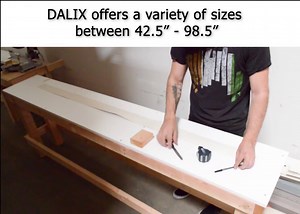 DALIX 82.5" White Vertical Blinds Replacement Slats Sliding Door Window (4 Pack)