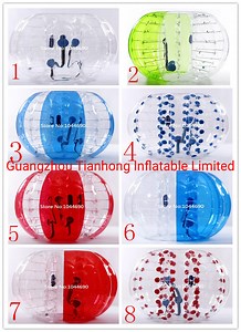[Hot Item] 1.5m Inflatable Bubble Ball Adults Human Bubble Soccer Bumper Ball