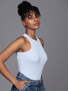 Buy Boohoo Solid Sleeveless Fitted Top -  - Apparel for Women