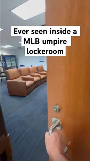 Inside a MLB Umpire Locker Room 👀 #umpire #mlb