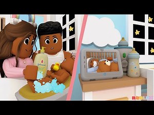 Baby's FIRST BATH! *NIGHT ROUTINE* Roblox Bloxburg Roleplay #bloxburgroleplay