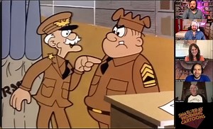 http://patreon.com/FoundFootageFestival Comic strip royalty, Brian Walker, joins the Shaturday shquad to watch Beetle Bailey, a short-lived series from the 60s, and then play a game that will leave you plewding! (it'll make sense later) | Found Footage Festival