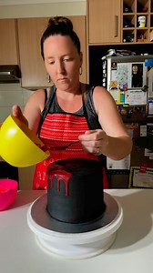 My first Deadpool & Wolverine cake 💛❤️ I’m obsessed with the topper! #cakes #pipingbuttercream #cake #foryou #buttercream #cake #dripcake #dripcakesofinstagram #cakesofinstagram #cakestagram | Stacey Bakes Cakes