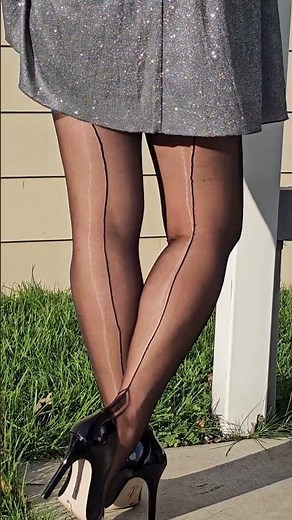 Fully Fashioned stockings and heels #nylon #heels #pantyhose #stockings #stiletto #legs #tights