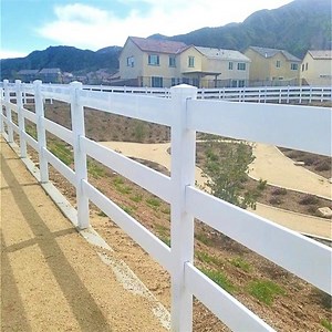 [Hot Item] Easy Install PVC Fencing Post and 3 Rail