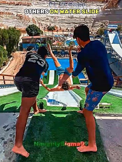 Super Water Slide vs MASTER of Slides 💀