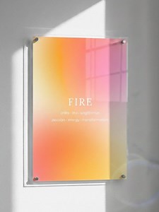 Fire Element Print, Manifestation Poster, Red Orange Aura Gradient Art, Leo Aries Sagittarius Spiritual, Law of Attraction, Zen Decor - Etsy Canada