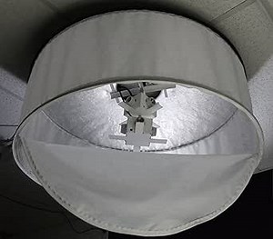 ALZO Duplex Socket Drum Space Light and Diffuser with 8 Bulb Capacity, No Bulbs