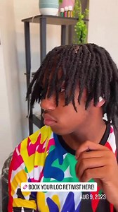 Fresh Retwist 👑 ⬇️⬇️⬇️⬇️ https://BookwithAmberFrank.as.me/Retwist100-130Locs #locs #menslocs #locretwist #afrankedu 🌱 | Amber Frank Holistic Haircare Educator