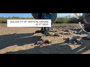 CeTeau USA, wick drain installation with automatic rig in Jean Lafitte, Louisiana