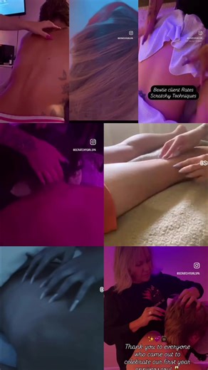 Can I go somewhere where they’ll tickle my back and play with my hair? Yes, you’re looking at it! Scalp scratches, leg scratches, back scratchies, nape Of the neck, arms, hands.