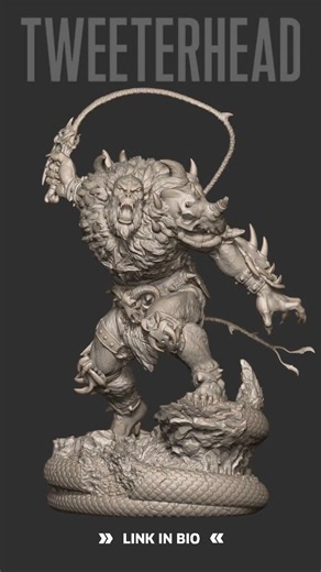 1.2K views · 34 reactions | 3D rendered turntable of our upcoming Beast Man from our Masters of the Universe Legends collection! #beastman #motu #mastersoftheuniverse #heman | Tweeterhead | Facebook