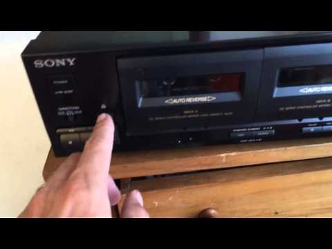 Sony Dual Tape Auto Reverse Stereo Cassette Deck TC-WR445