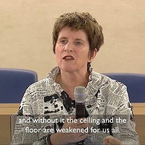 3.2K views · 50 reactions | "The lights are being turned out... We need more light, more scrutiny, more professionalism. And we need to understand the strength and the responsibility of a free, fair, pluralistic, impartial media." -- Deputy United Nations Human Rights Chief Kate Gilmore at our joint UN Geneva - European Broadcasting Union - EBU #WorldTVDay event this week. | UN Geneva | Facebook