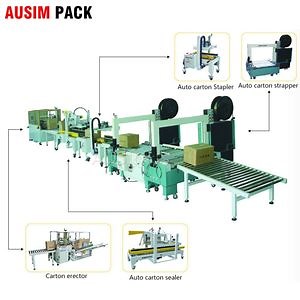 [Hot Item] Manufacturer Sales Carton Box Forming Erector Sealing Packing Taping Strapping Machine