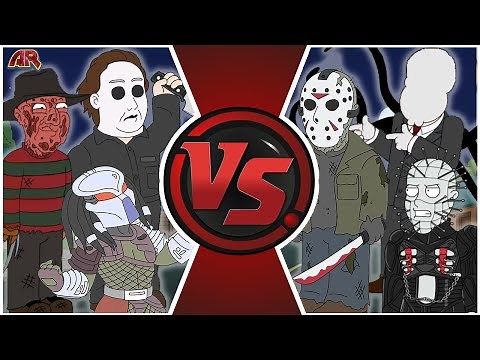 Jason Voorhees vs Michael Myers vs Freddy Kruger vs Slender Man & More! (Halloween Animation)