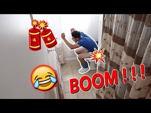 FIRECRACKER PRANK ON BOYFRIEND !!!