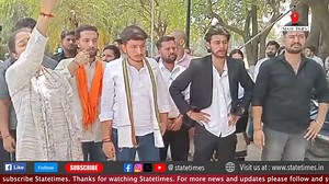 ABVP protests against alleged discrimination in Naib Tehsildar recruitment; raises concern over mandatory Urdu requirement for students. | State Times