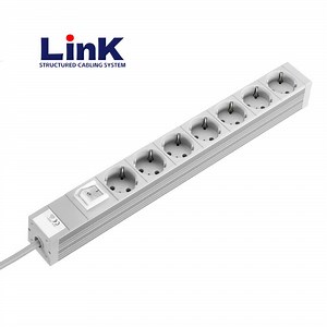 [Hot Item] 19 Inch European Standard Aluminium Alloy 6/7/8 Ways Power Strip PDU