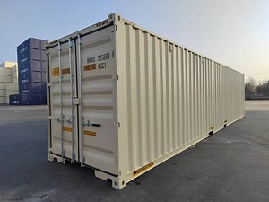 [Hot Item] 40dd with Two End Doors Shipping Container Csc 40hc Two Rear Doors