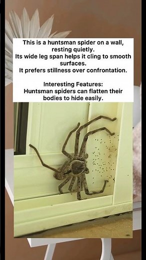 A Giant Spider on the Wall #spider #nature