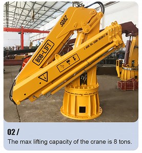 [Hot Item] Knuckle Boom Crane Supply Ship/Bulk Cargo Ship/Barge Lifting Hydraulic Marine Crane