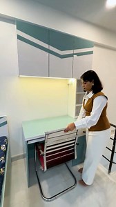 Modern Study Table ✨ Sleek design, smart storage & perfect for work and study Pune showroom ka latest setup — clean, modern & stylish. . . . #ModernStudyTable #PuneShowroom #StudySetup #homeworkspace #smartfurniture #feed #explorepage #facrbookreels #viralvideo modern study table, pune showroom, study table design, workspace setup, smart furniture, viral reel, Bk Anam | Interioranamstudio Anam