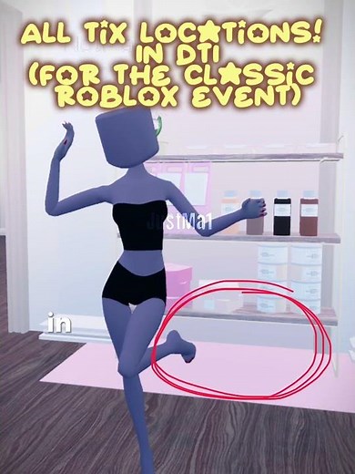 All tix locations in DTI the classic roblox event! 💸
