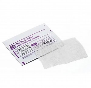 [Hot Item] Factory Price Sterile Soluble Combat Absorbent Hemostatic Gauze
