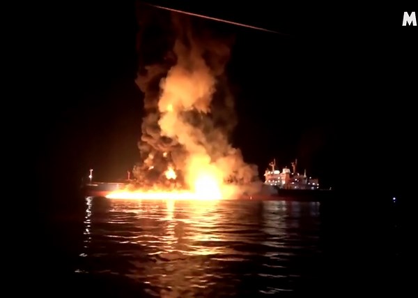 Iranians release video of attack on tankers in Iraq port