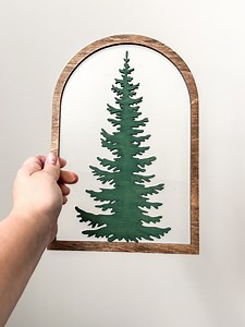 Modern Christmas Tree Sign, Evergreen Drawing Sign, Christmas Acrylic Hanging Decor, Christmas Arch Decor, Minimalist Christmas - Etsy UK