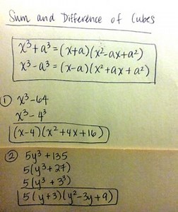 Video: Sum and Difference of Cubes (Algebra 2)