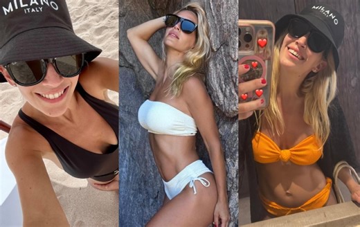 Luisana Lopilato lució su divina colección de bikinis en las playas de Canadá: “Tirando pose”