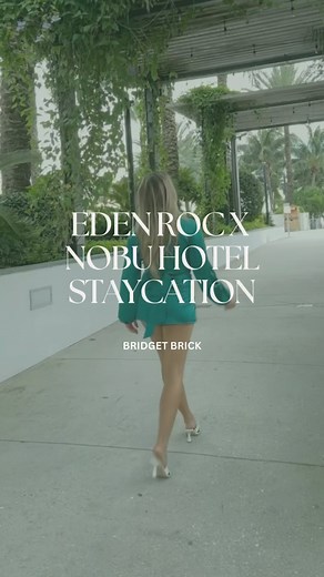 In May I was asked to do a photo shoot for Nobu Hotel. I’m not a model, but I said yes anyway, because why not do something new, unique, and fun! The shoot took all day and was incredibly fun. As a gift, the sister hotel, Eden Roc gifted me a one night stay anytime I want. So here at the end of summer, I decided to cash it in and treat myself. 💞 When you pull up to the entrance, the bellmen greet you, take your bags, and hold the door. Your eyes immediately are caught by the beautiful bar in th