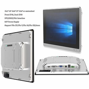 [Hot Item] 12.1 Inch Full HD Industrial LCD Resistive Touch Screen CNC Panel PC Win7 Win10 USB DVI Industrial LCD Monitor IP65 Display