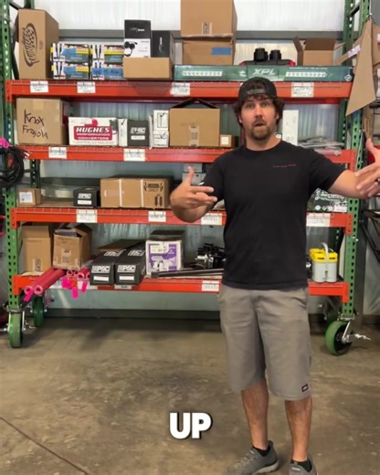 5.1K views · 57 reactions | This is just one example of all the great systems we have built into our shop  We built brackets and installed huge casters to these parts racks. Now, our assembly team can roll it to the back and have our stockroom load it versus making hundreds of trips back and forth  | Busted Knuckle Off Road | Facebook